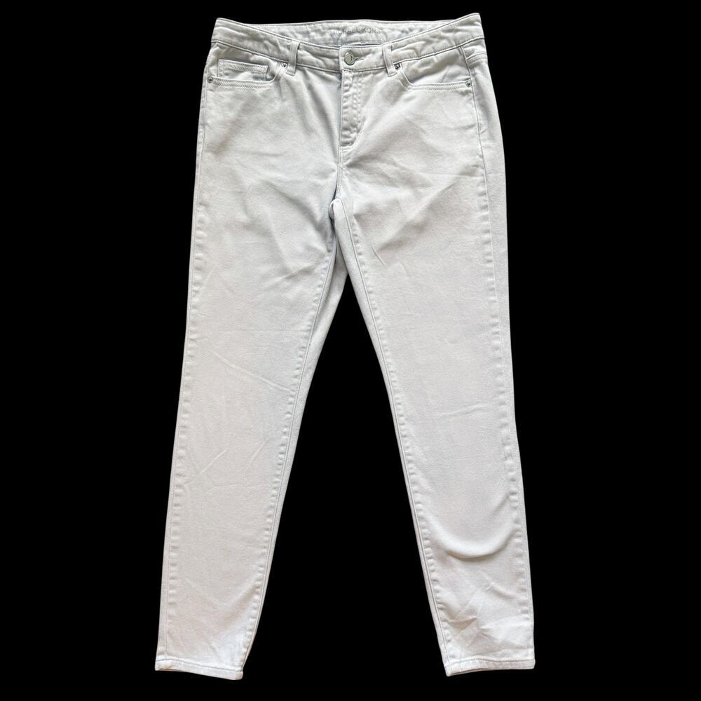 Michael Kors Jeans Pants Womens Sz 6‎ Skinny Gray Grey Mid Rise Preppy Casual